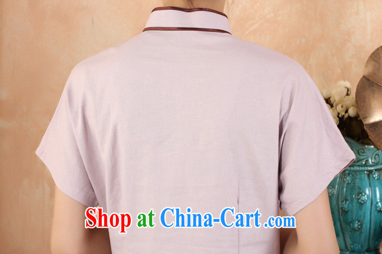 Allow Ms. Jing Tang Women's clothes summer T-shirt, cotton for the Chinese Han-female improved Chinese short-sleeve 2378 - 1 sky blue 4 XL pictures, price, brand platters! Elections are good character, the national distribution, so why buy now enjoy more preferential! Health