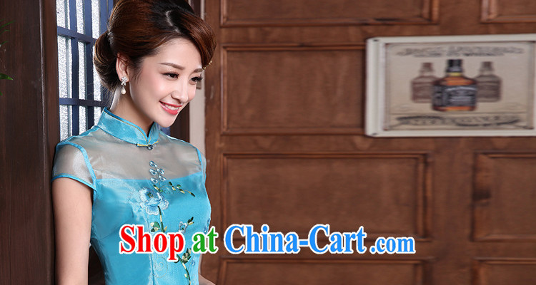 Morning dresses, new summer retro short improved stylish Chinese qipao T-shirt short-sleeved European root yarn two-color 3068 yellow XXXL pictures, price, brand platters! Elections are good character, the national distribution, so why buy now enjoy more preferential! Health