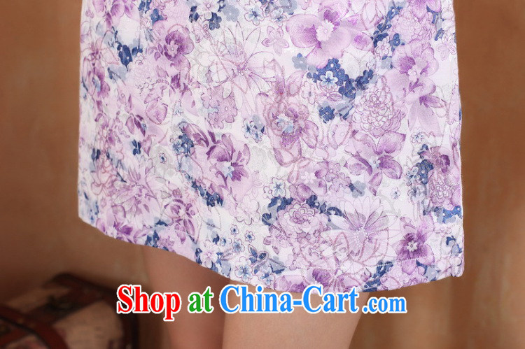 Nigeria, the 2014 summer new, short-sleeved stamp China wind improved cheongsam - 1 purple S pictures, price, brand platters! Elections are good character, the national distribution, so why buy now enjoy more preferential! Health