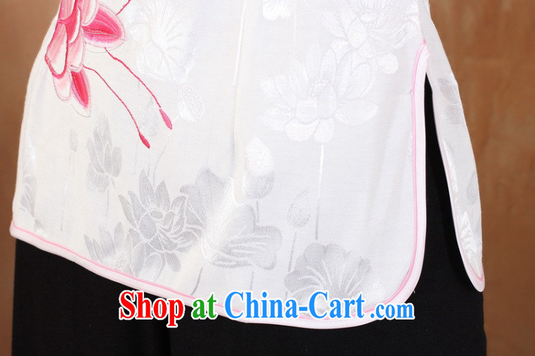 Nigeria, the 2014 new summer, short-sleeved Chinese improved hand-painted robes - 2 white 2XL pictures, price, brand platters! Elections are good character, the national distribution, so why buy now enjoy more preferential! Health