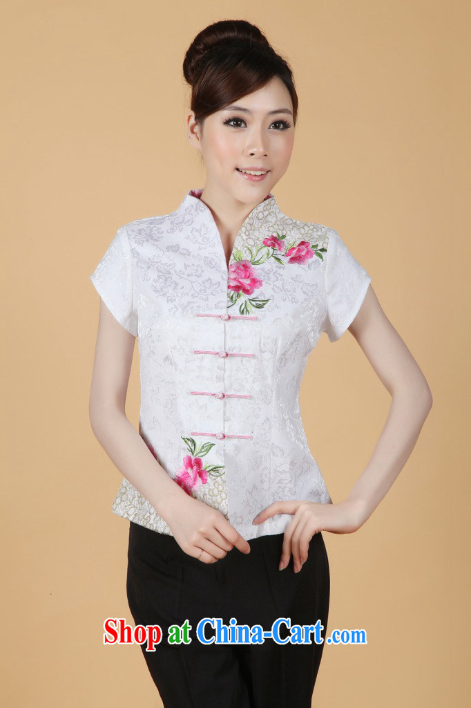 The floor is still building new summer, Chinese, Ms. improved Chinese female elegance blouses - 1 white M pictures, price, brand platters! Elections are good character, the national distribution, so why buy now enjoy more preferential! Health