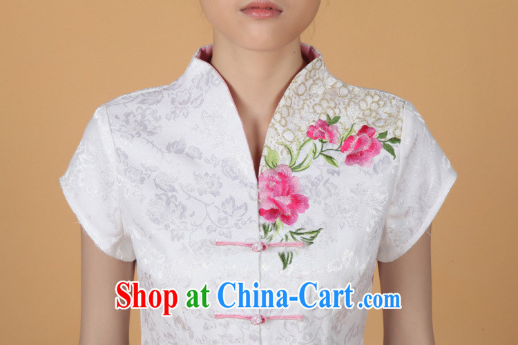 The floor is still building new summer, Chinese, Ms. improved Chinese female elegance blouses - 1 white M pictures, price, brand platters! Elections are good character, the national distribution, so why buy now enjoy more preferential! Health