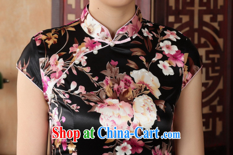 Jessup, new, improved, for retro stamp short-sleeve cheongsam Chinese dresses female LJ 5134 white L pictures, price, brand platters! Elections are good character, the national distribution, so why buy now enjoy more preferential! Health