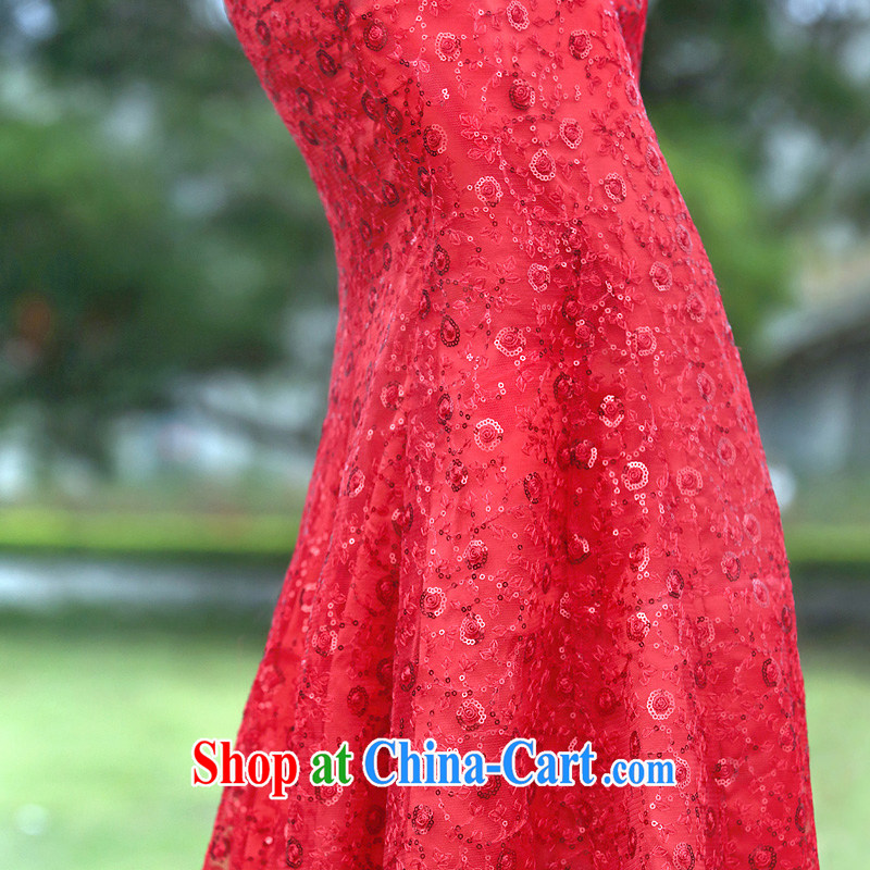 The bride's wedding dresses 2015 new dresses stylish improved cheongsam lace long qipao 343 L, the bride, shopping on the Internet
