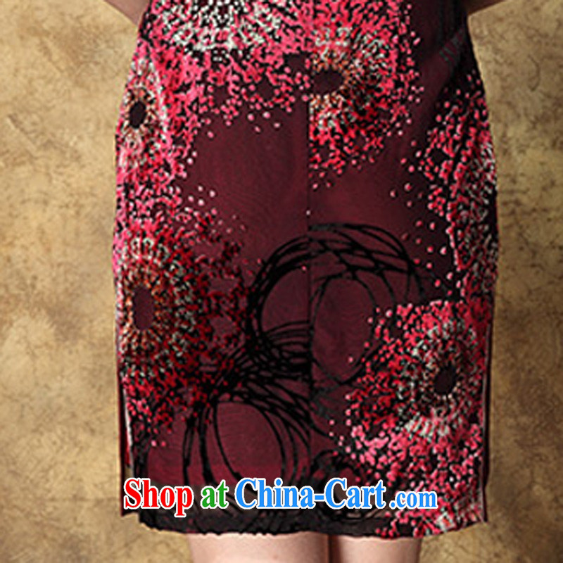 * 7 according to 2014 summer new female silk, velvet high-end beauty cheongsam dress dresses picture color 3XL, star 7 (XINGQIYI) outfit,/Tang, and shopping on the Internet