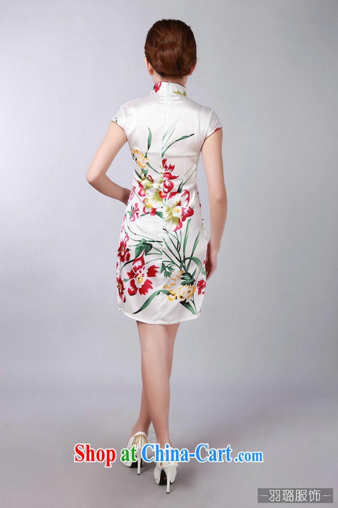 Jessup, new, improved, for summer beauty stamp duty short-sleeved dresses cheongsam Chinese TD 0181 white XXL pictures, price, brand platters! Elections are good character, the national distribution, so why buy now enjoy more preferential! Health