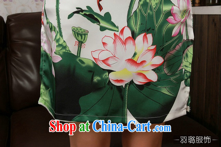 Jessup, summer new improved retro Ethnic Wind, short-sleeved dresses cheongsam Chinese TD 0183 #PO blue XXL pictures, price, brand platters! Elections are good character, the national distribution, so why buy now enjoy more preferential! Health