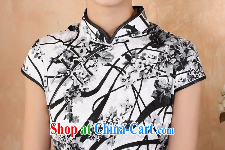 The Jing contributed new, in summer, long and short-sleeved China wind improved hand-painted cheongsam Chinese show clothing - 1 white XL (115 - 120 ) jack pictures, price, brand platters! Elections are good character, the national distribution, so why buy now enjoy more preferential! Health