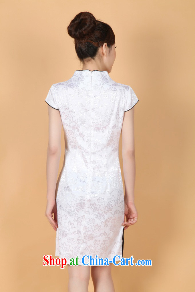 The Jing contributed new summer, short-sleeved hand-painted Chinese wind improved, long cheongsam Chinese show clothing - 1 white XL (recommendations 115 - 120 jack) pictures, price, brand platters! Elections are good character, the national distribution, so why buy now enjoy more preferential! Health