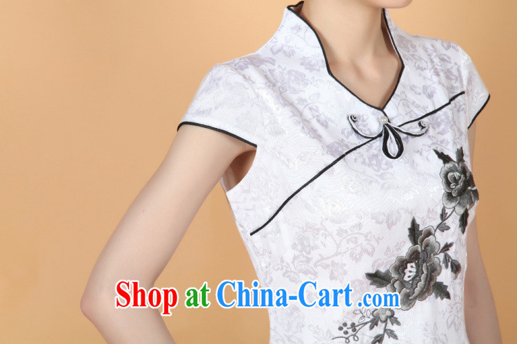 The Jing contributed new summer, short-sleeved hand-painted Chinese wind improved, long cheongsam Chinese show clothing - 1 white XL (recommendations 115 - 120 jack) pictures, price, brand platters! Elections are good character, the national distribution, so why buy now enjoy more preferential! Health