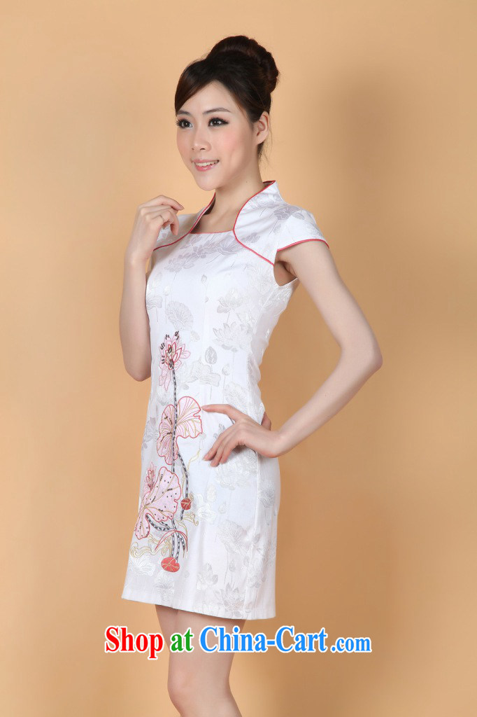 The Jing contributed new paragraph in summer long, for China wind short-sleeved hand-painted cheongsam Chinese show clothing - 1 white XL (115 - 120 ) jack pictures, price, brand platters! Elections are good character, the national distribution, so why buy now enjoy more preferential! Health