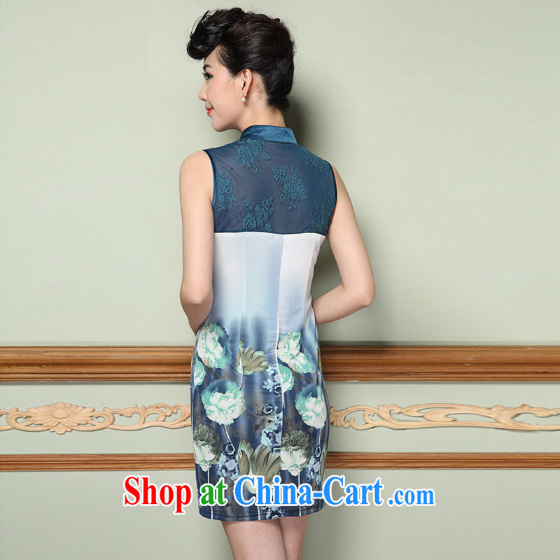 7 star hotel in accordance with 2014 summer new women with stamp duty and elegant antique beauty vest cheongsam dress picture color 3XL, star 7 (XINGQIYI) outfit,/Tang, and shopping on the Internet