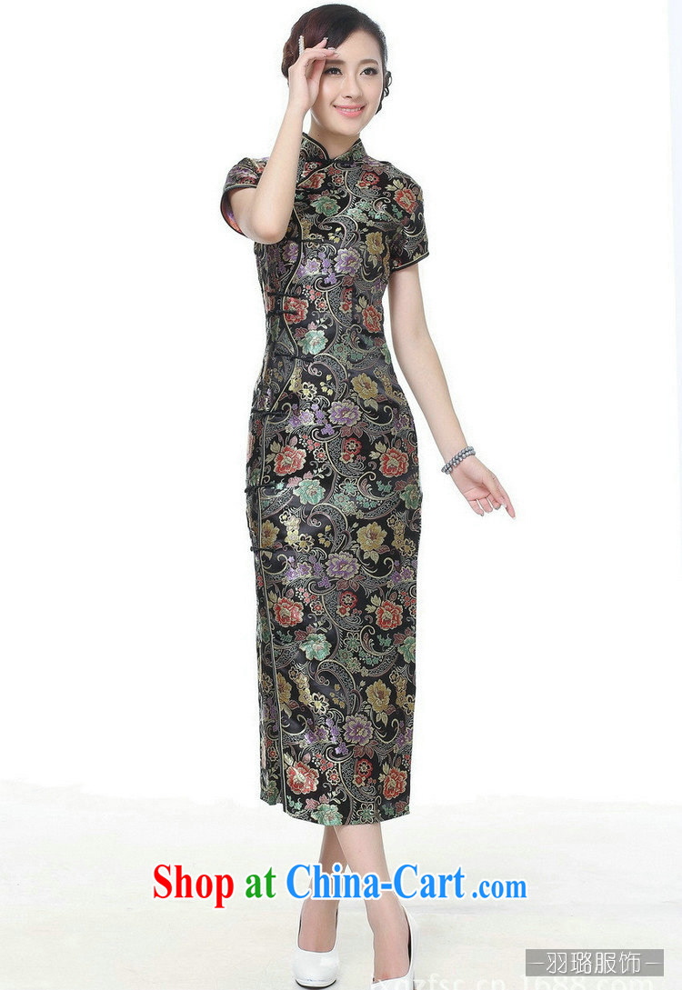 Jessup, new retro Ethnic Wind improved 10 tablets for short-sleeved, for long dresses cheongsam Chinese TJ 0024 #black XXXL pictures, price, brand platters! Elections are good character, the national distribution, so why buy now enjoy more preferential! Health