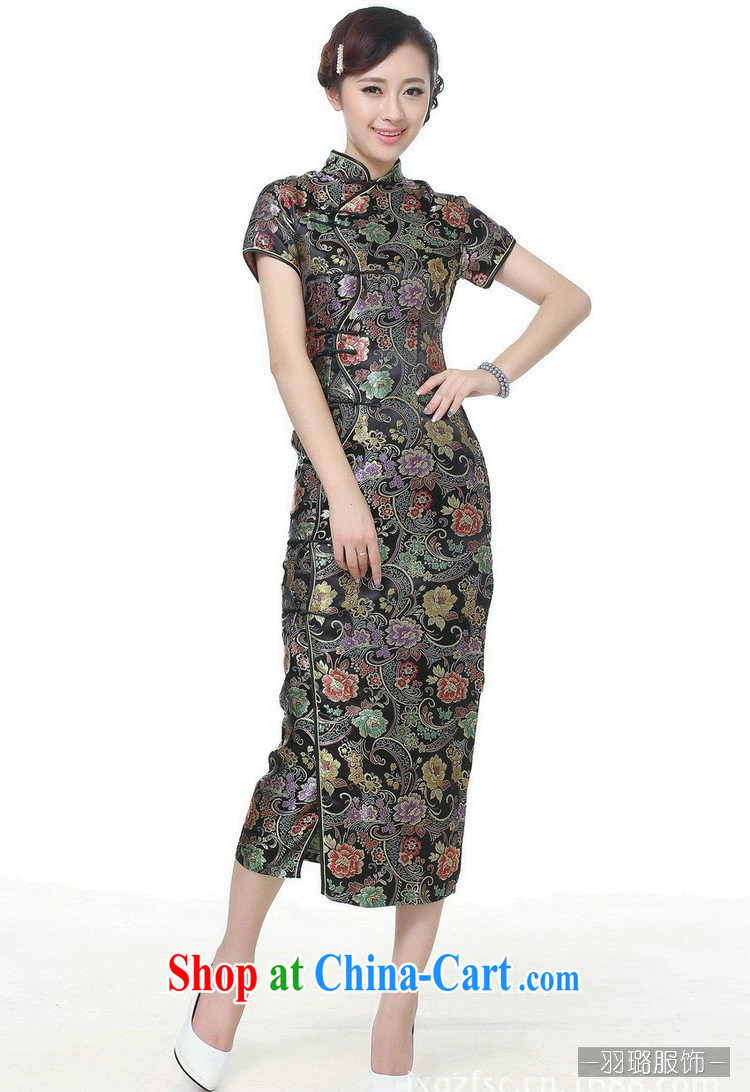 Jessup, new retro Ethnic Wind improved 10 tablets for short-sleeved, for long dresses cheongsam Chinese TJ 0024 #black XXXL pictures, price, brand platters! Elections are good character, the national distribution, so why buy now enjoy more preferential! Health