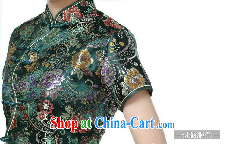 Jessup, new retro Ethnic Wind improved 10 tablets for short-sleeved, for long dresses cheongsam Chinese TJ 0027 #green XXXL pictures, price, brand platters! Elections are good character, the national distribution, so why buy now enjoy more preferential! Health