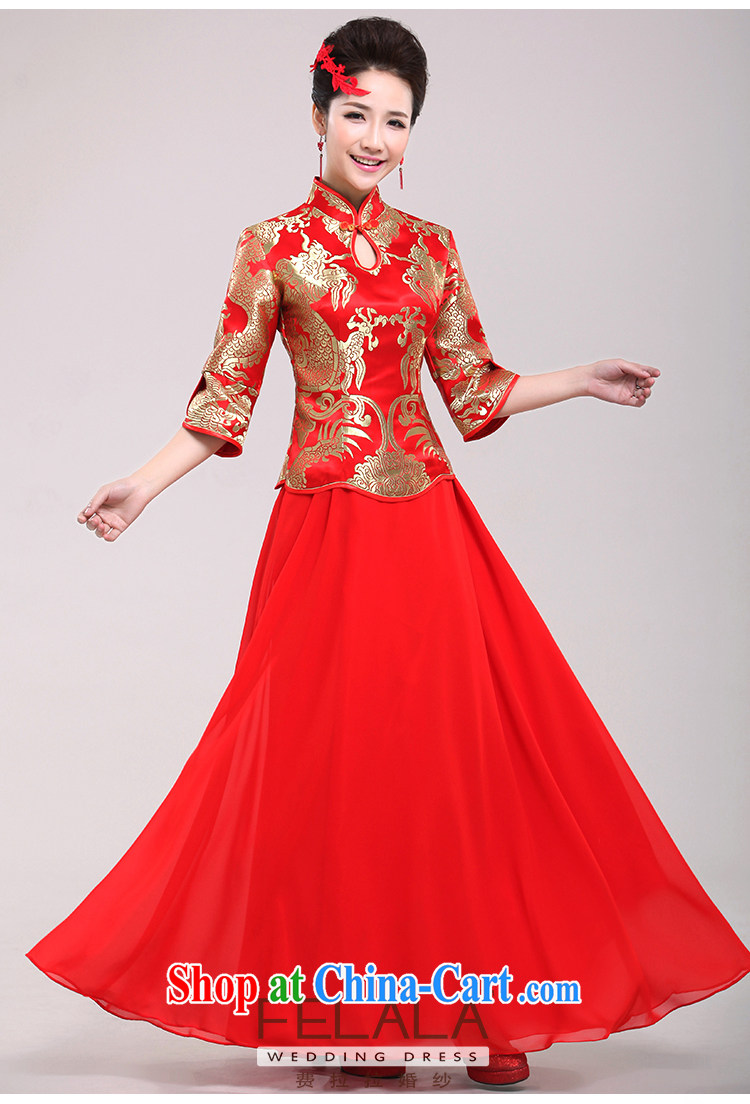 Ferrara winter red bridal toast dress Chinese Enhancement of Phoenix cheongsam long beauty dress M Suzhou shipping pictures, price, brand platters! Elections are good character, the national distribution, so why buy now enjoy more preferential! Health