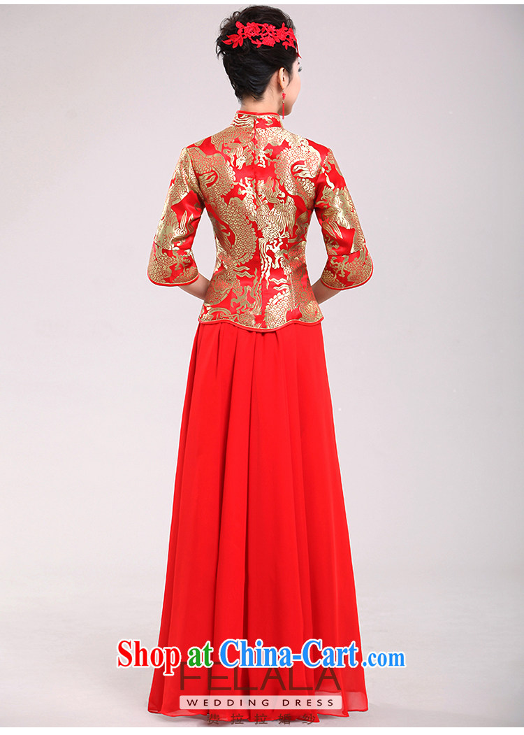 Ferrara winter red bridal toast dress Chinese Enhancement of Phoenix cheongsam long beauty dress M Suzhou shipping pictures, price, brand platters! Elections are good character, the national distribution, so why buy now enjoy more preferential! Health