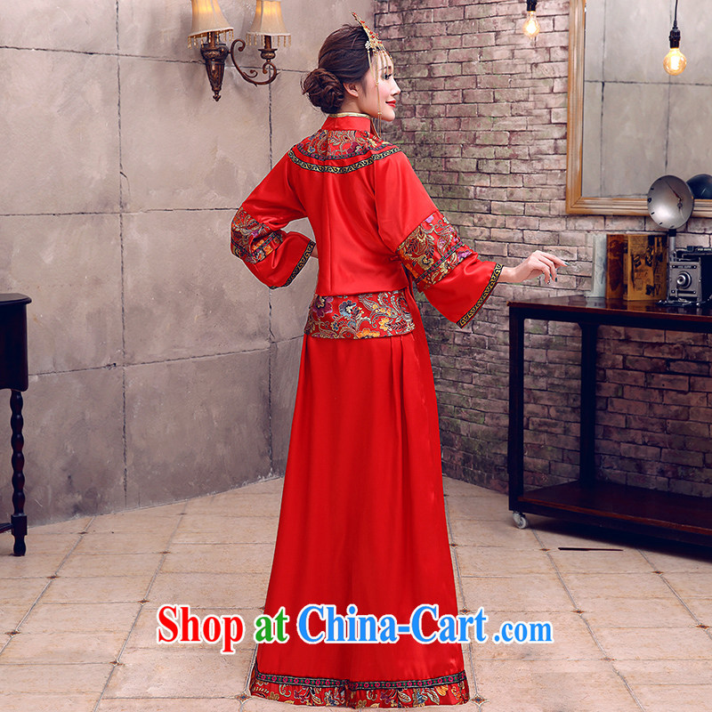 Dream of the day, Sau Sheung Wo Che service 2015 bridal dresses of Phoenix bows Chinese improved costumes dresses Q 826 red tailored to dream of the day, shopping on the Internet