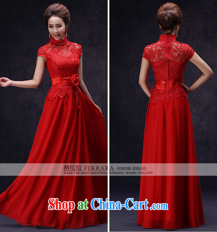Ferrara 2015 New Red wedding bridal dresses dress lace long Chinese dress uniform toast spring and winter S Suzhou shipping pictures, price, brand platters! Elections are good character, the national distribution, so why buy now enjoy more preferential! Health