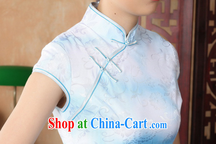 Jessup, new retro improved embroidery, for manual for short-sleeved qipao Chinese Chinese qipao dresses TD 0222 #white saffron XXL pictures, price, brand platters! Elections are good character, the national distribution, so why buy now enjoy more preferential! Health