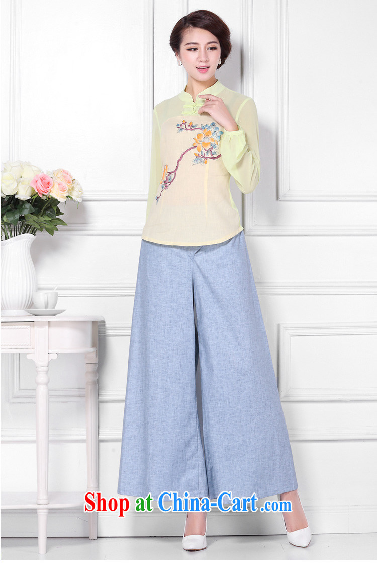 Yau Ma Tei cotton Ethnic Wind girls pants and skirts girls summer Chinese Elastic waist short pants KZ 001 blue are code pictures, price, brand platters! Elections are good character, the national distribution, so why buy now enjoy more preferential! Health