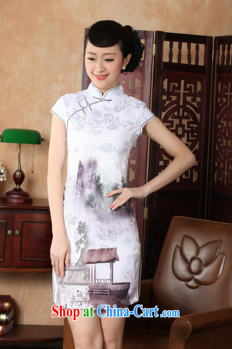 Jessup, new retro improved, for manually for cultivating short-sleeved qipao Chinese female qipao dresses female TD 0227 #white XXL pictures, price, brand platters! Elections are good character, the national distribution, so why buy now enjoy more preferential! Health