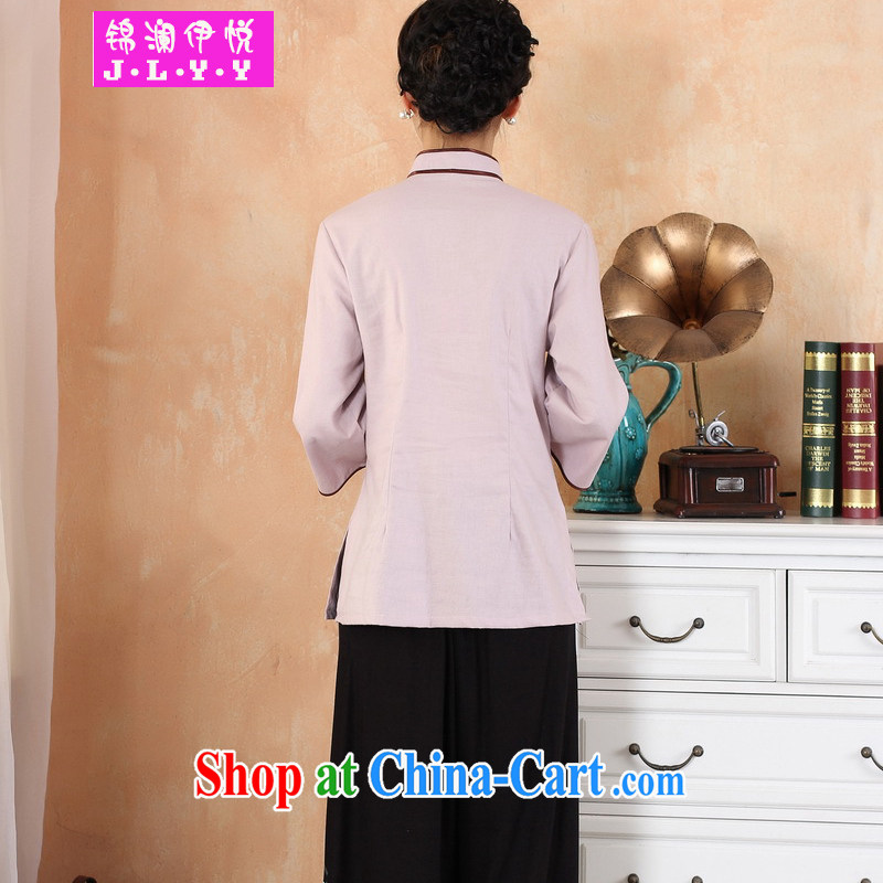 Kam-world the Hyatt national costumes, literature and art. The fresh and large, Chinese women's clothing improved cheongsam dress shirt, served 9 cuff Tang replace summer photo building photography clothing women's clothing pink 3XL, Kam-world, Hyatt, sho
