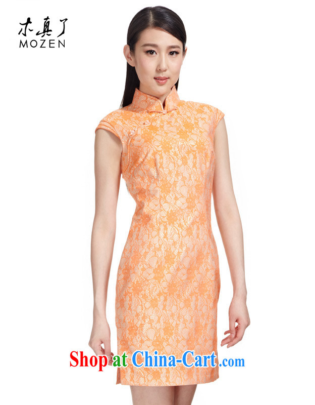 Wood is really the 2015 spring and summer new improved cheongsam dress fashion dresses dresses 11,458 12 orange XL