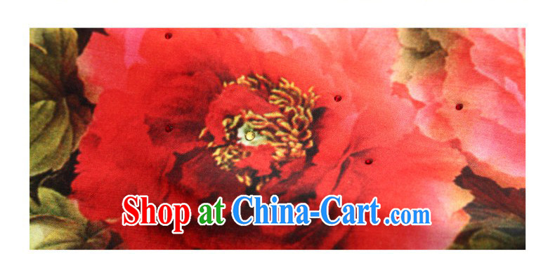 Wood is really the 2015 spring and summer China wind silk Peony stamp short cheongsam girl 11,438 03 cream XXXL pictures, price, brand platters! Elections are good character, the national distribution, so why buy now enjoy more preferential! Health