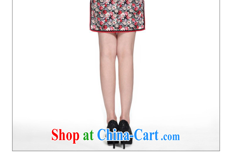 Wood is really the 2015 new Chinese floral improved qipao cotton half sleeve winter dresses 11,573 - 1 white-on-black flower XXL pictures, price, brand platters! Elections are good character, the national distribution, so why buy now enjoy more preferential! Health