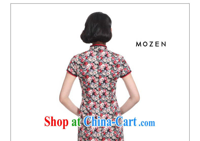Wood is really the 2015 new Chinese floral improved qipao cotton half sleeve winter dresses 11,573 - 1 white-on-black flower XXL pictures, price, brand platters! Elections are good character, the national distribution, so why buy now enjoy more preferential! Health