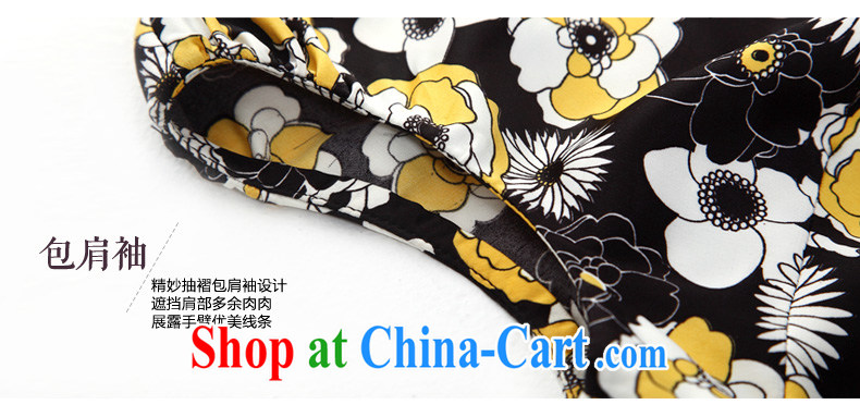 Wood is really the 2015 new stamp beauty dresses summer Chinese improved cheongsam 32,429 13 light yellow XXL pictures, price, brand platters! Elections are good character, the national distribution, so why buy now enjoy more preferential! Health