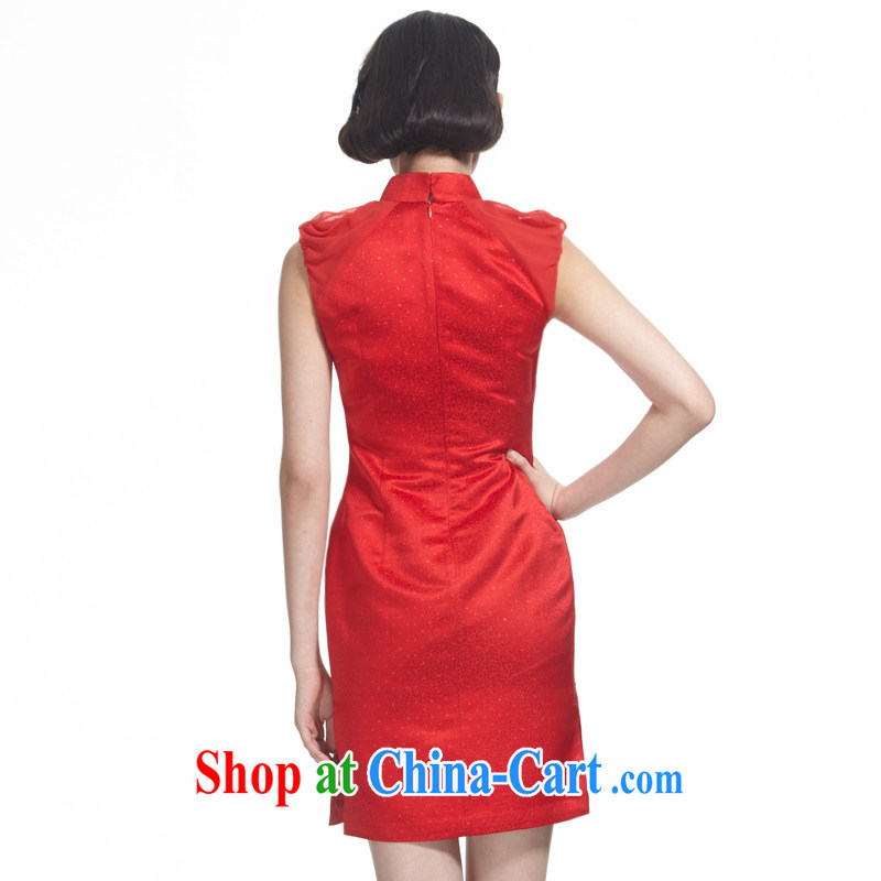 Wood is really the 2015 spring and summer new chinese red wedding dress style bridal dresses the wedding toast serving 32,433 04 deep red XL, wood really has, shopping on the Internet