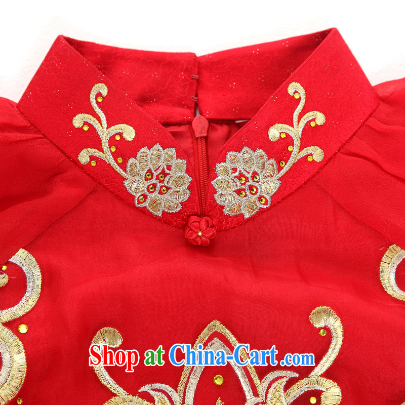 Wood is really the 2015 spring and summer new chinese red wedding dress style bridal dresses the wedding toast serving 32,433 04 deep red XL, wood really has, shopping on the Internet