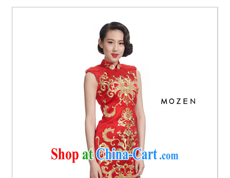 Wood is really the 2015 spring and summer new chinese red wedding dress style bridal dresses the wedding toast serving 32,433 04 deep red XL pictures, price, brand platters! Elections are good character, the national distribution, so why buy now enjoy more preferential! Health