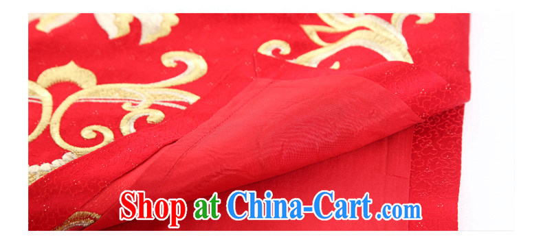 Wood is really the 2015 spring and summer new chinese red wedding dress style bridal dresses the wedding toast serving 32,433 04 deep red XL pictures, price, brand platters! Elections are good character, the national distribution, so why buy now enjoy more preferential! Health