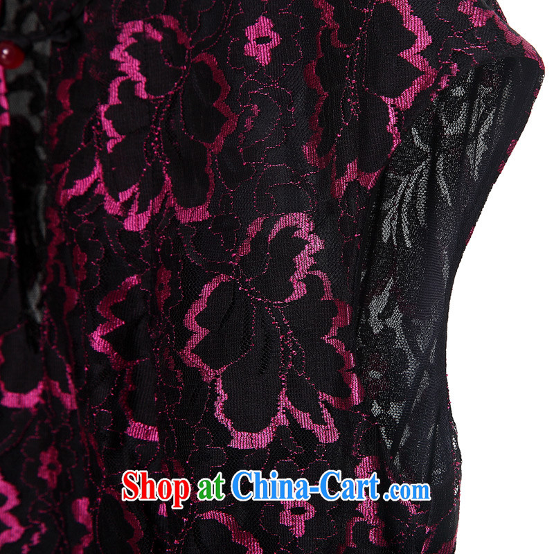 Wood is really the 2015 spring and summer new stylish beauty lace short cheongsam Chinese dresses girl 42,770 01 black L, wood really has, shopping on the Internet