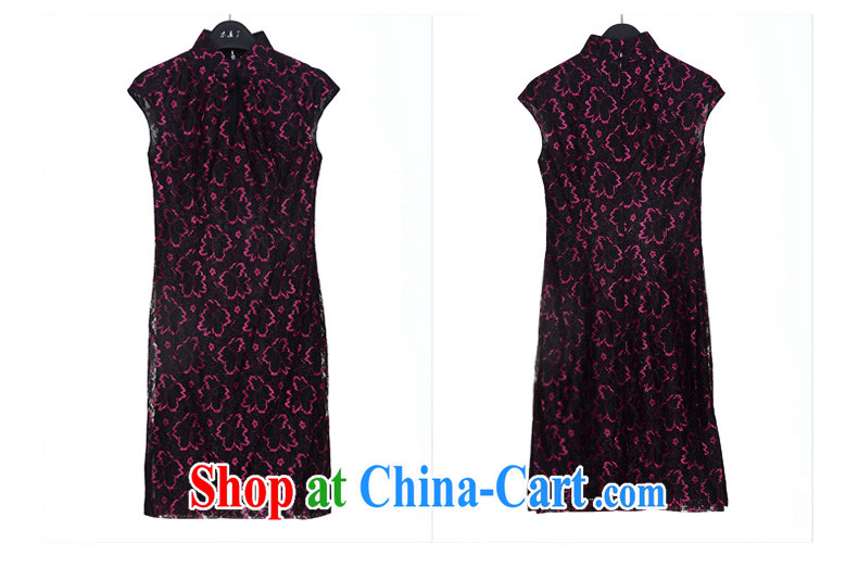 Wood is really the 2015 spring and summer new stylish beauty lace short cheongsam Chinese dresses girl 42,770 01 black L pictures, price, brand platters! Elections are good character, the national distribution, so why buy now enjoy more preferential! Health