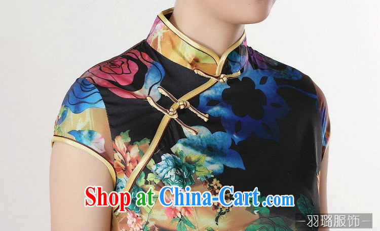 Jessup, new, improved stylish stamp duty, short-sleeved hand tie cheongsam Chinese dresses girls retro dresses TD 0195 #blue XXL pictures, price, brand platters! Elections are good character, the national distribution, so why buy now enjoy more preferential! Health