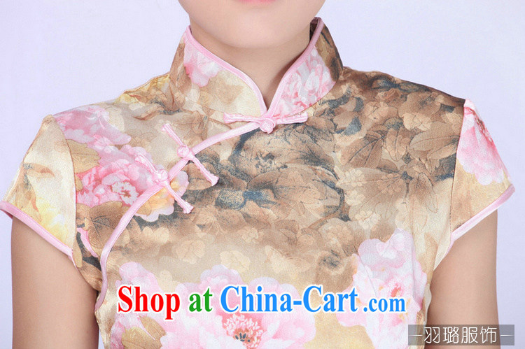 Jessup, new improved retro fashion, for manual for short-sleeved dresses female Chinese qipao Chinese qipao TD 0191 #pink XXL pictures, price, brand platters! Elections are good character, the national distribution, so why buy now enjoy more preferential! Health