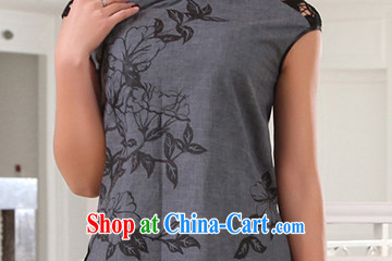 The CYD HO Kwun Tong' for flowers beauty linen Chinese Chinese improved 2015 summer female T-shirt G 13,467 gray XXXL pictures, price, brand platters! Elections are good character, the national distribution, so why buy now enjoy more preferential! Health
