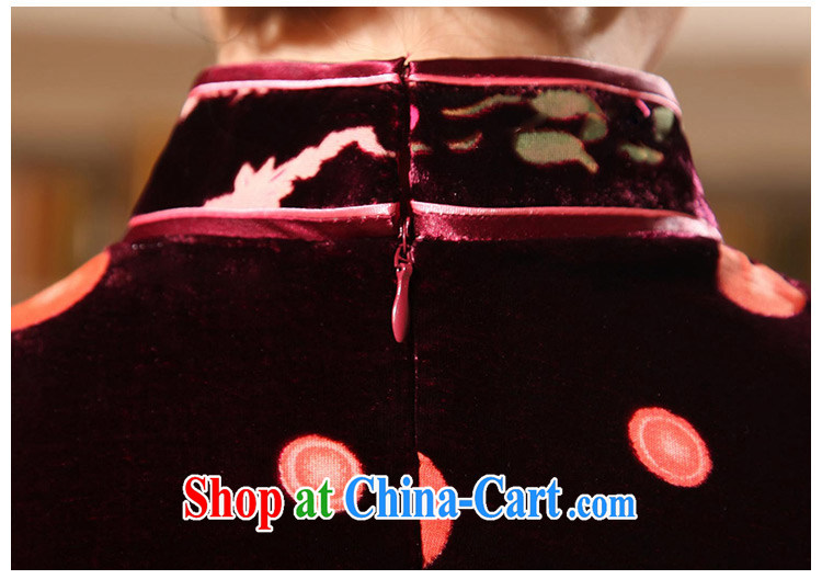 The CYD HO Kwun Tong' flower Aviation of the classic cuff Silk Cheongsam dress summer 2014 new flocking stamp Silk Cheongsam dress G of 911,391 red XXXL pictures, price, brand platters! Elections are good character, the national distribution, so why buy now enjoy more preferential! Health