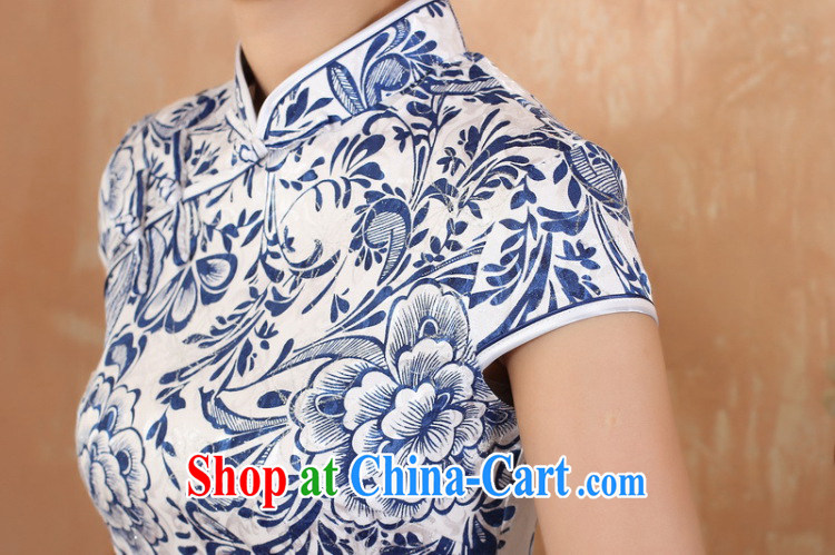 Nigeria, the 2014 new summer, for China's wind improved short-sleeved hand-painted antique dresses Ms. Kit white XL pictures, price, brand platters! Elections are good character, the national distribution, so why buy now enjoy more preferential! Health