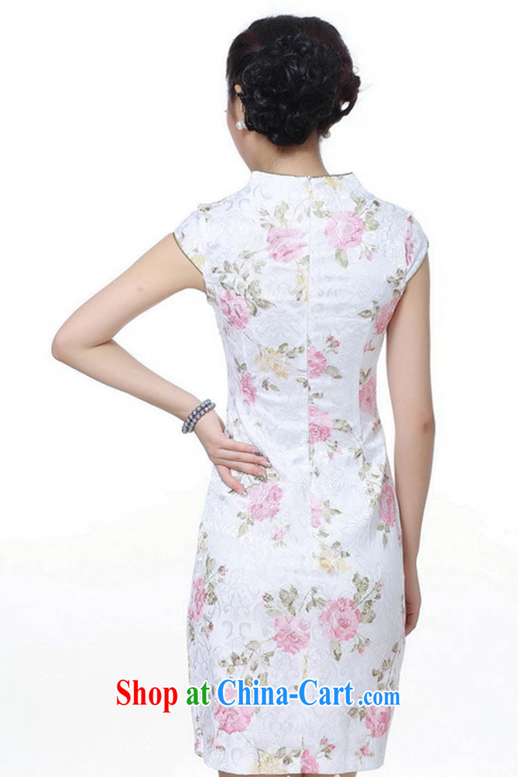 Summer 2015 new Stylish retro high-end jacquard cotton Stamp field for improved short rust-'s graphics waist cheongsam dress D 0106 purple 165/L pictures, price, brand platters! Elections are good character, the national distribution, so why buy now enjoy more preferential! Health