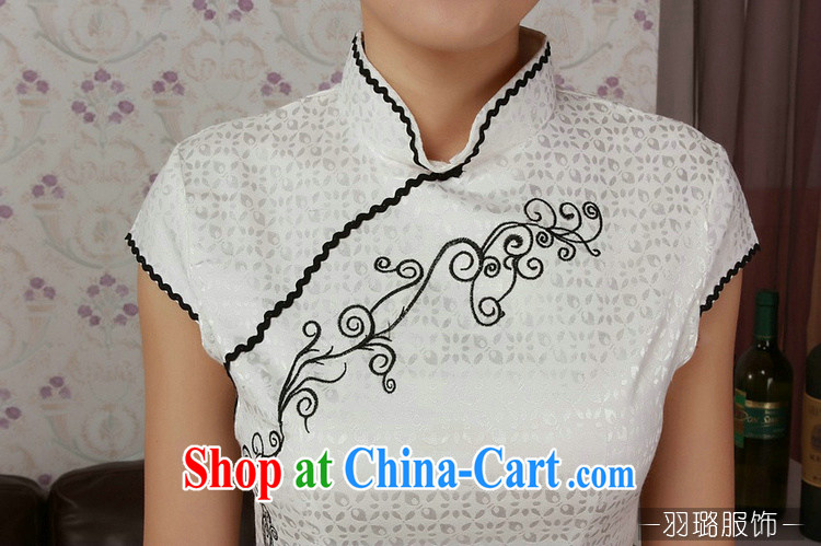 Jessup, new, fresh and elegant, for manual for short-sleeved stamp cheongsam dress Chinese cheongsam Chinese shirt TD 0189 #white XXL pictures, price, brand platters! Elections are good character, the national distribution, so why buy now enjoy more preferential! Health