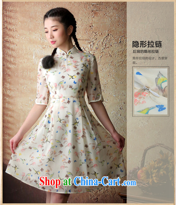 once and for all the proverbial hero Yu spring and summer with new, improved cheongsam Stylish retro cheongsam dress female cheongsam dress yellow S pictures, price, brand platters! Elections are good character, the national distribution, so why buy now enjoy more preferential! Health