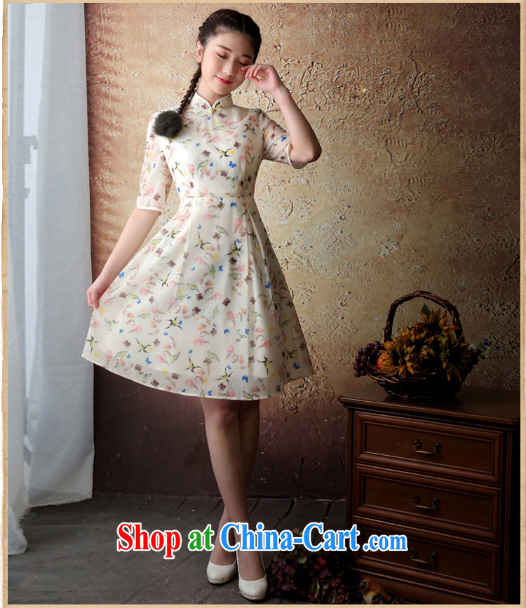 once and for all the proverbial hero Yu spring and summer with new, improved cheongsam Stylish retro cheongsam dress female cheongsam dress yellow S pictures, price, brand platters! Elections are good character, the national distribution, so why buy now enjoy more preferential! Health