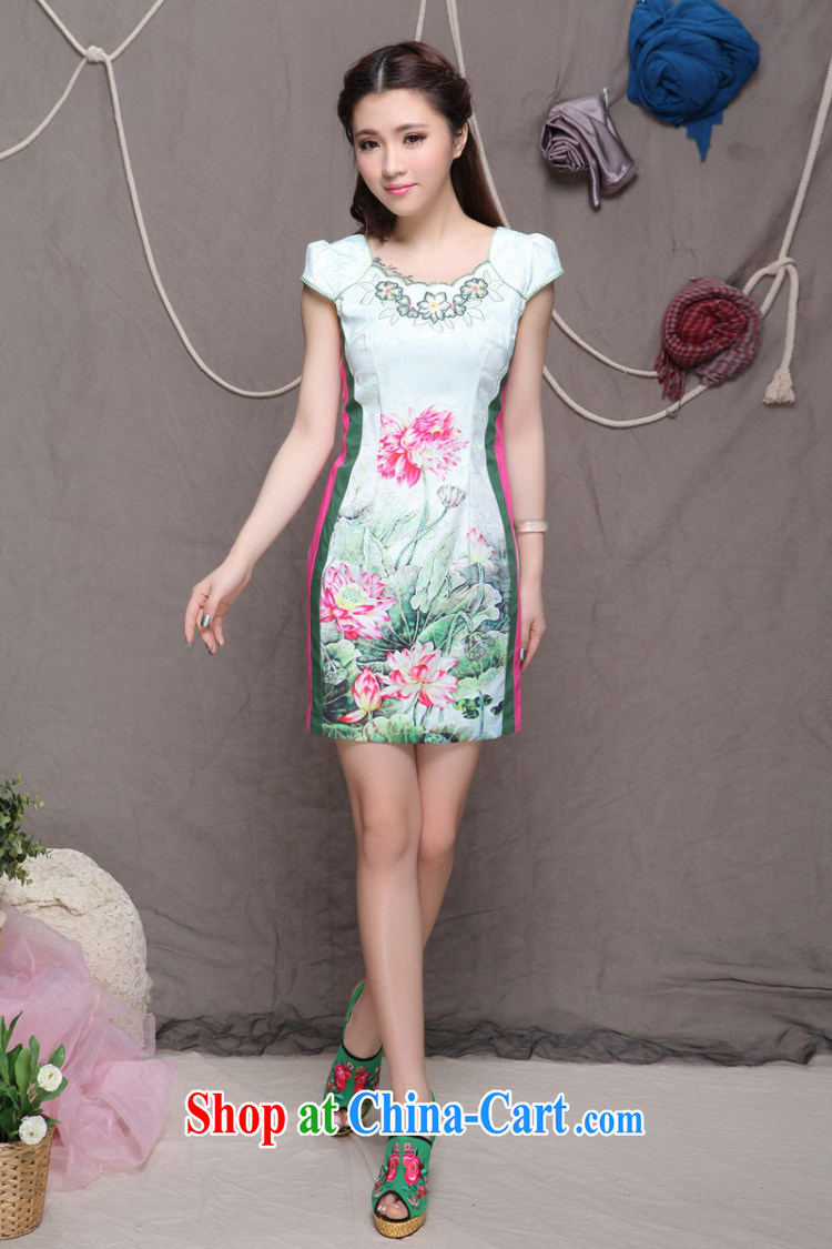The end is China's modern Ethnic Wind female fine improved cheongsam dress elegance H 9909 pictures, price, brand platters! Elections are good character, the national distribution, so why buy now enjoy more preferential! Health