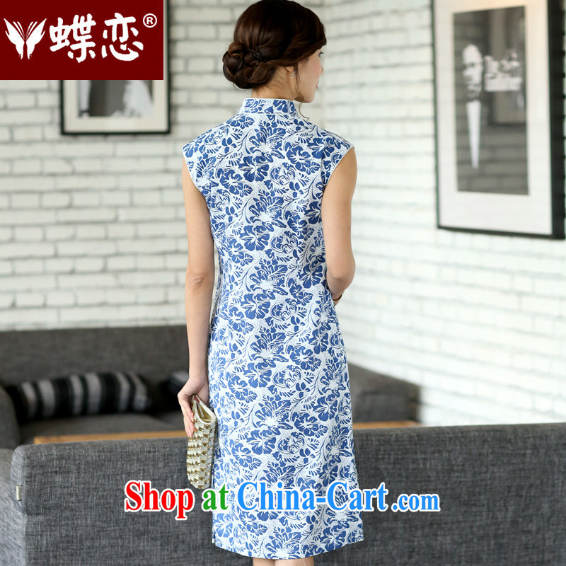 Butterfly Lovers 2015 spring new female national retro improved cheongsam dress daily fashion outfit beauty 45,007 small Orchid XXL, Butterfly Lovers, shopping on the Internet