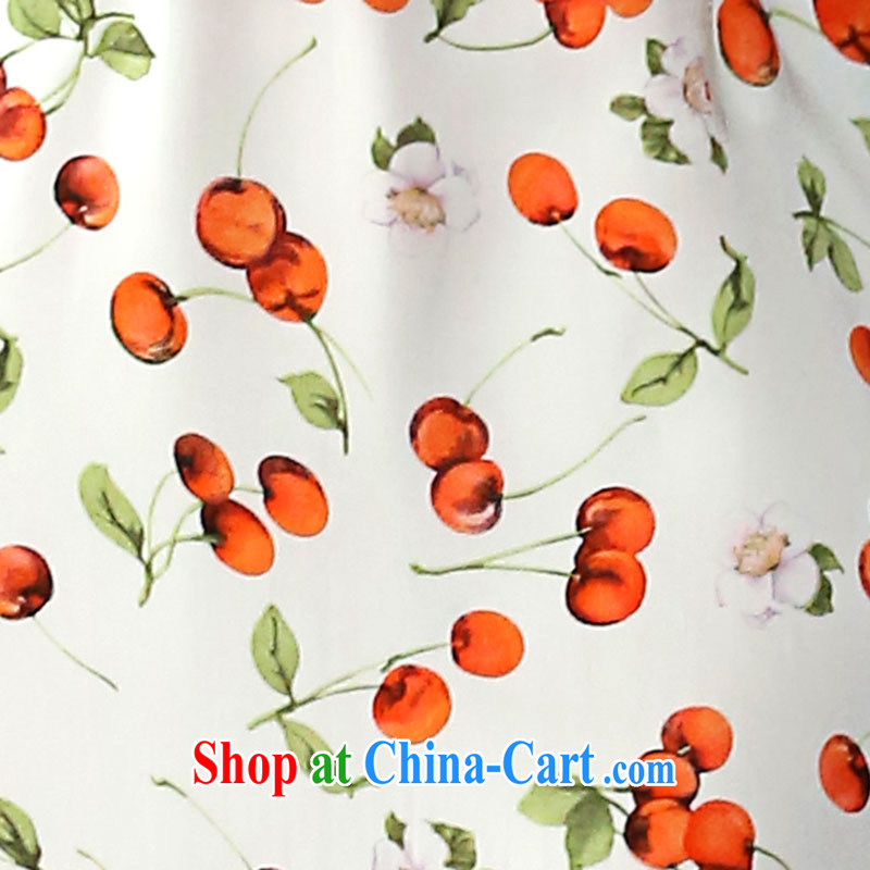 The proverbial hero once and for all -- Zhu Ying cheongsam Silk Dresses sauna silk Solid Color summer blouses short-sleeved improved cheongsam dress white 2XL on 26 may, a proverbial hero once and for all, and shopping on the Internet